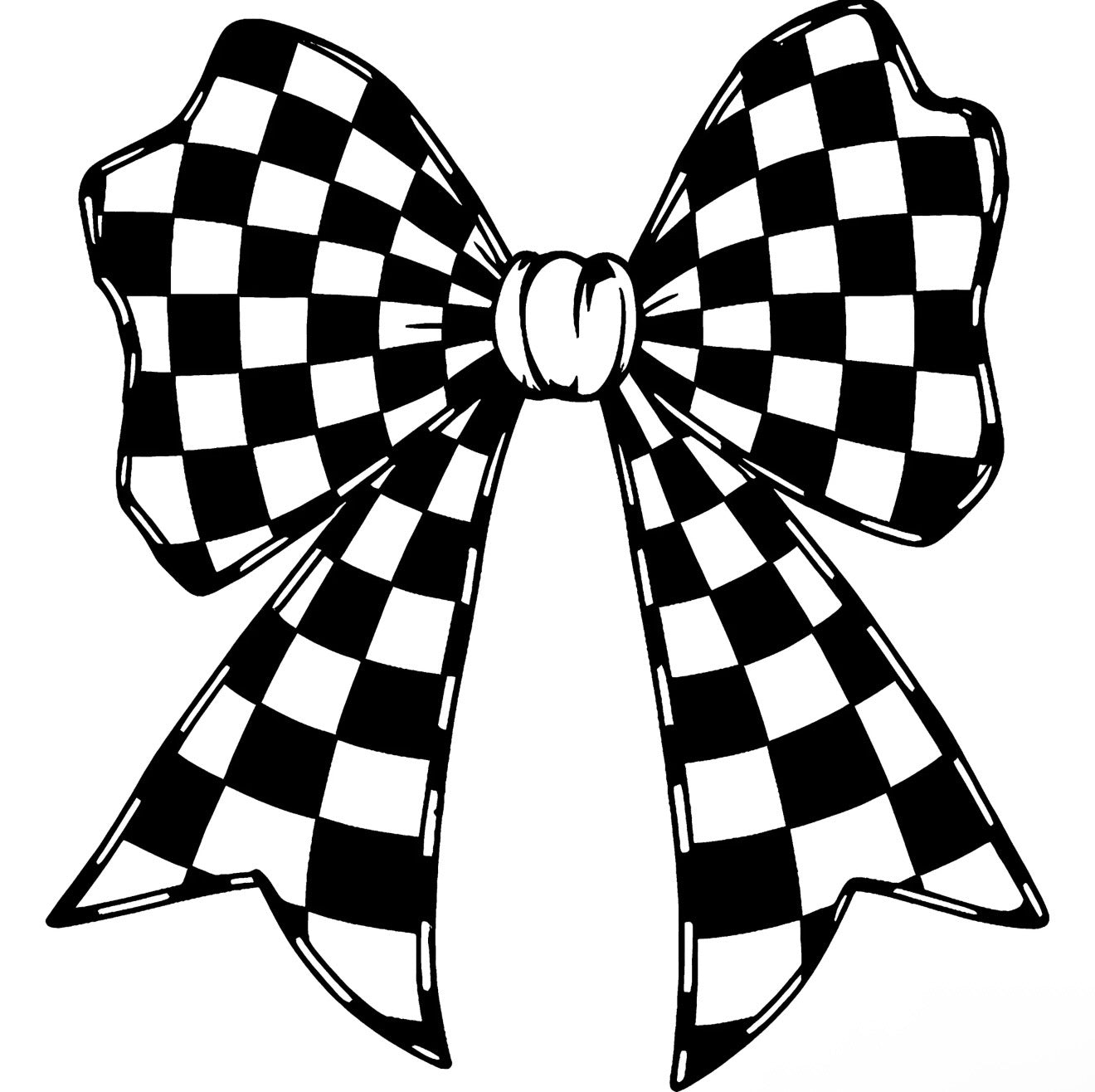 Big Checkered Bow