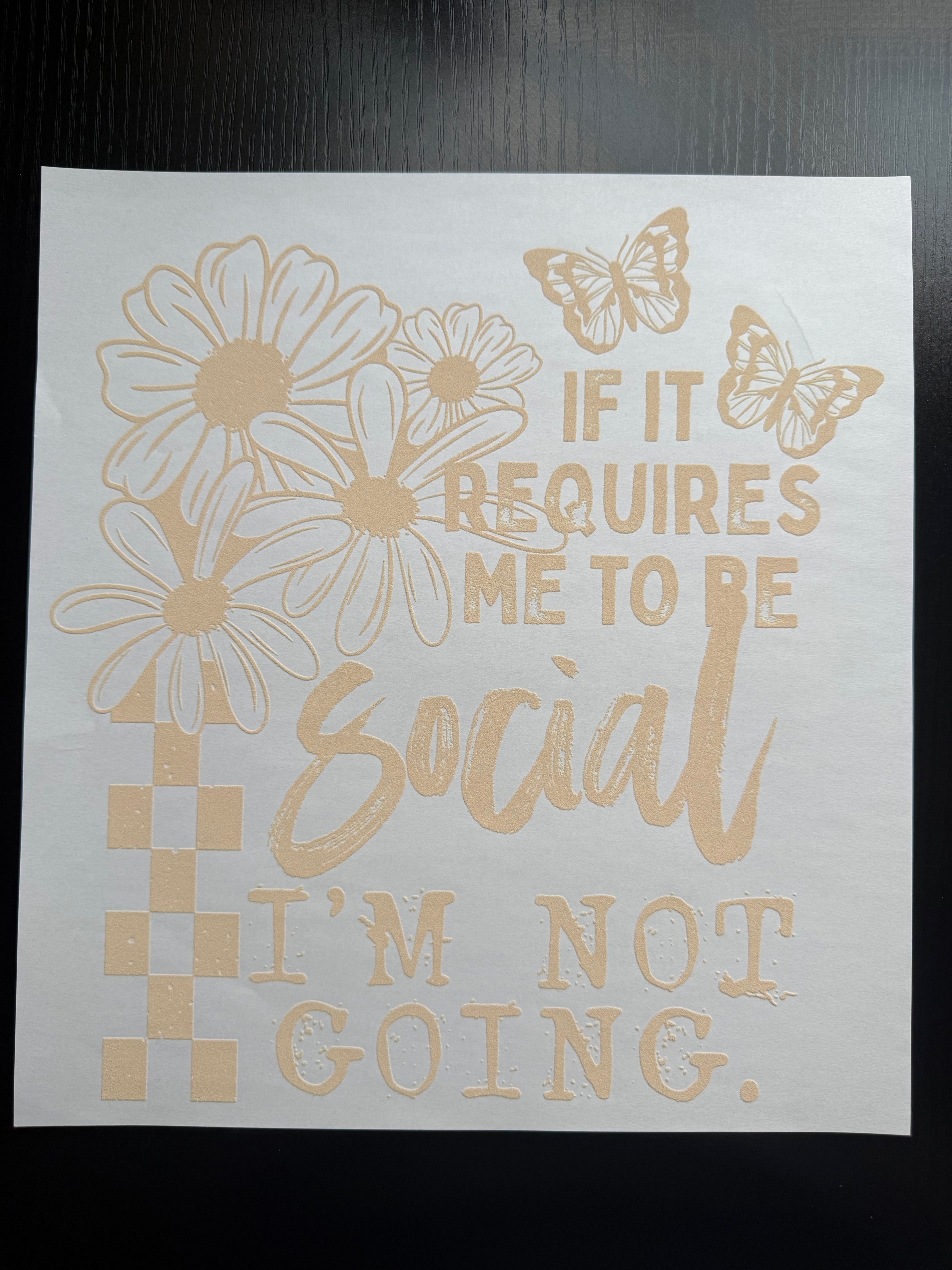 Social- Not Going
