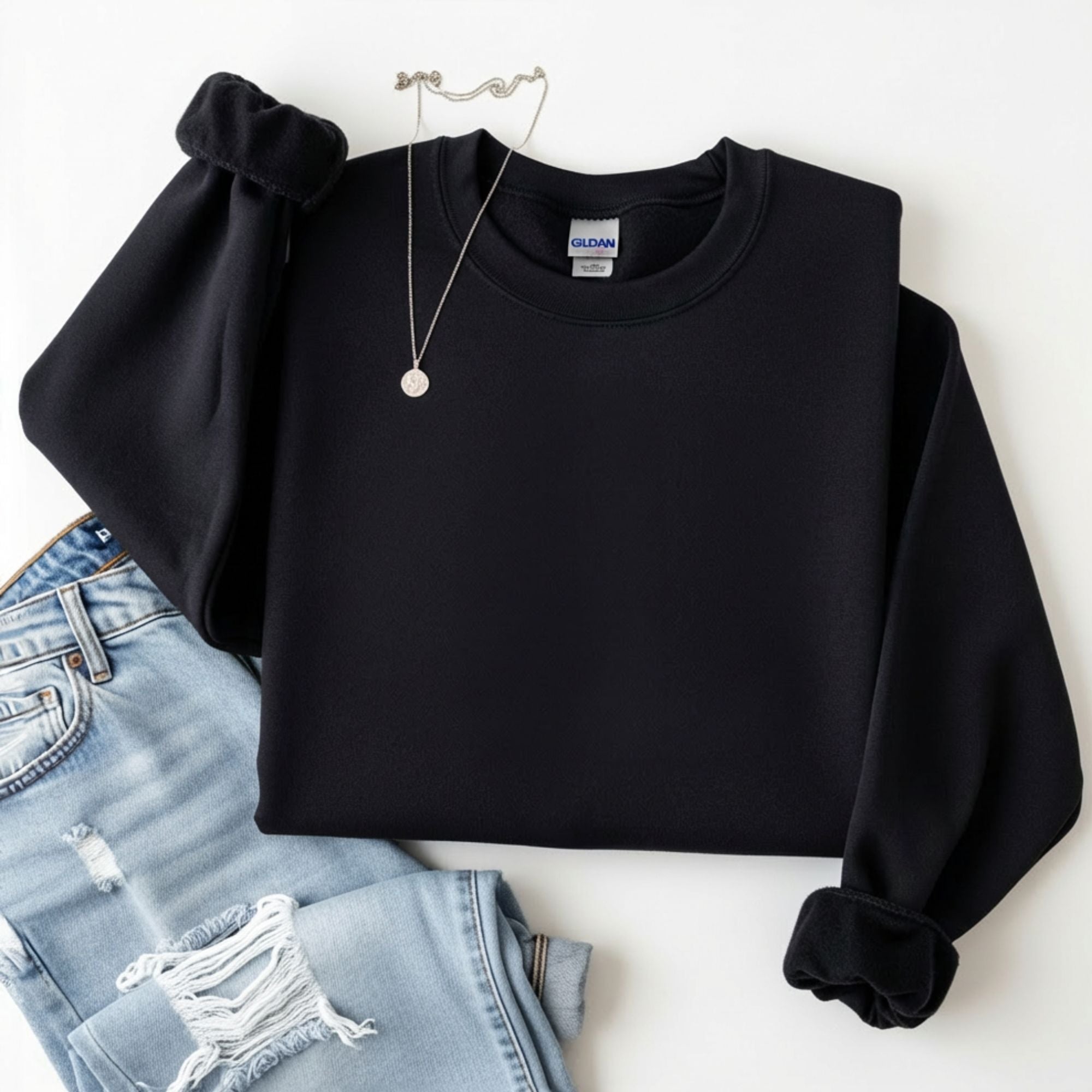 Black Crewneck Sweater
