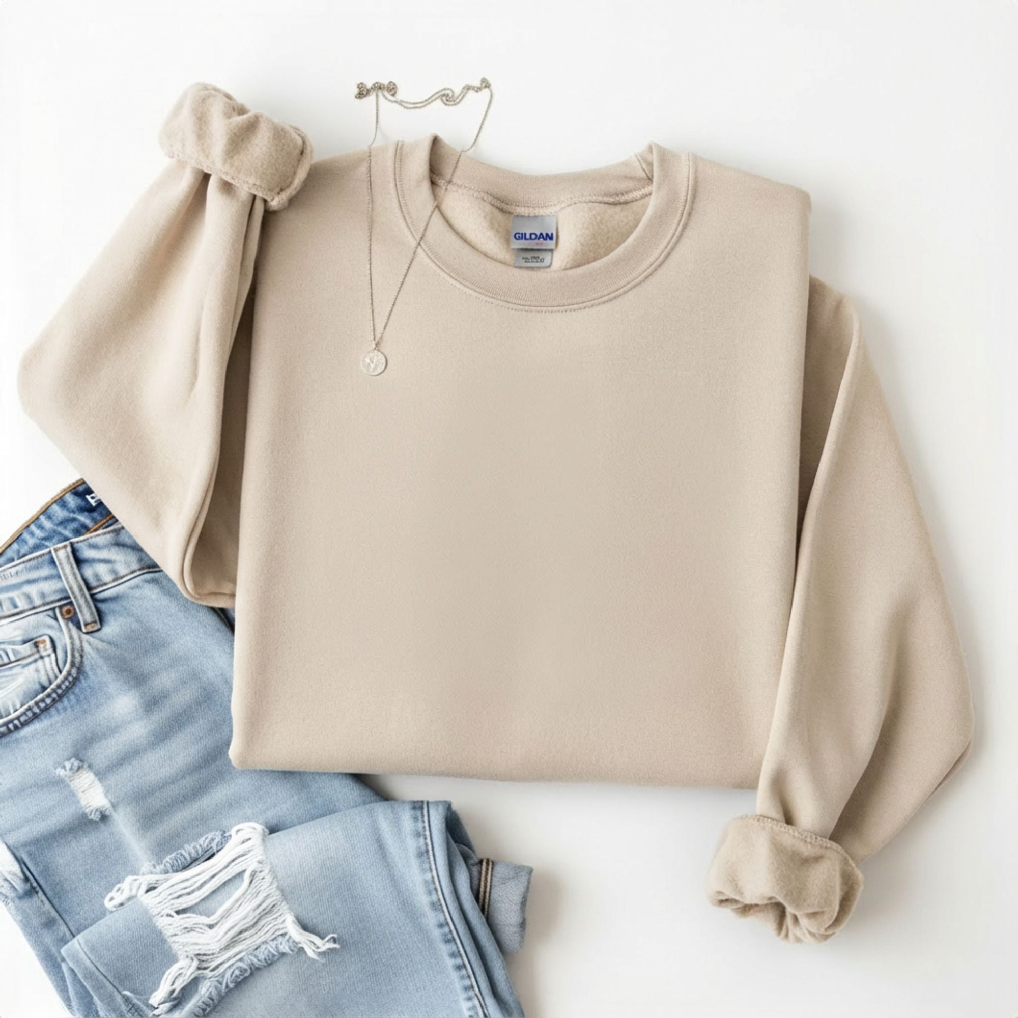 Sand Crewneck Sweater